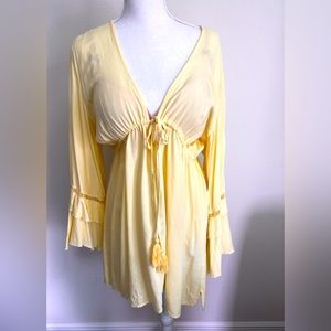 Gorgeously detailed super flattering Blue Island swimsuit cover up